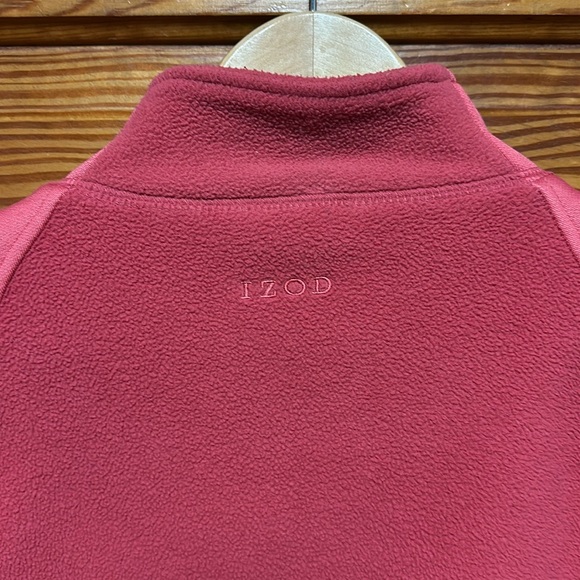 IZOD salmon color two tone Zip up warm jacket. Sixe XL - Picture 3 of 9